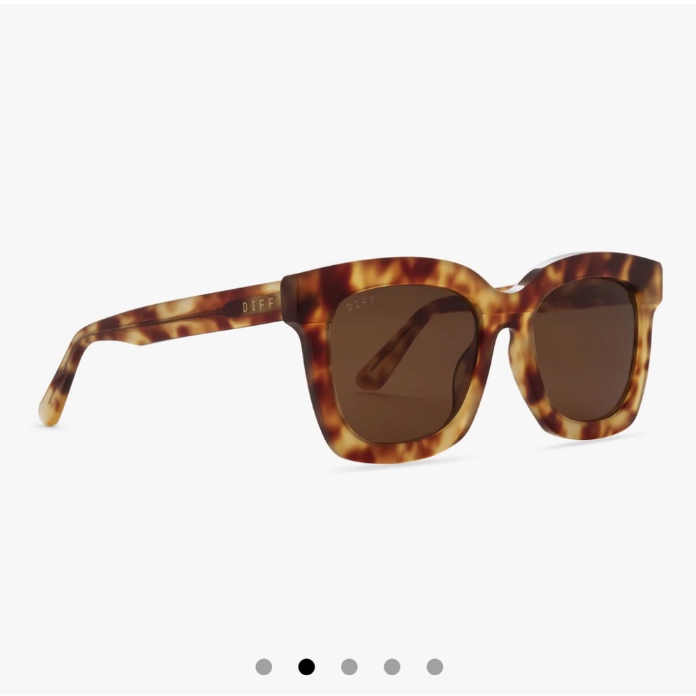 Diff Carson Solstice Tortoise Brown Lens Sunglasses